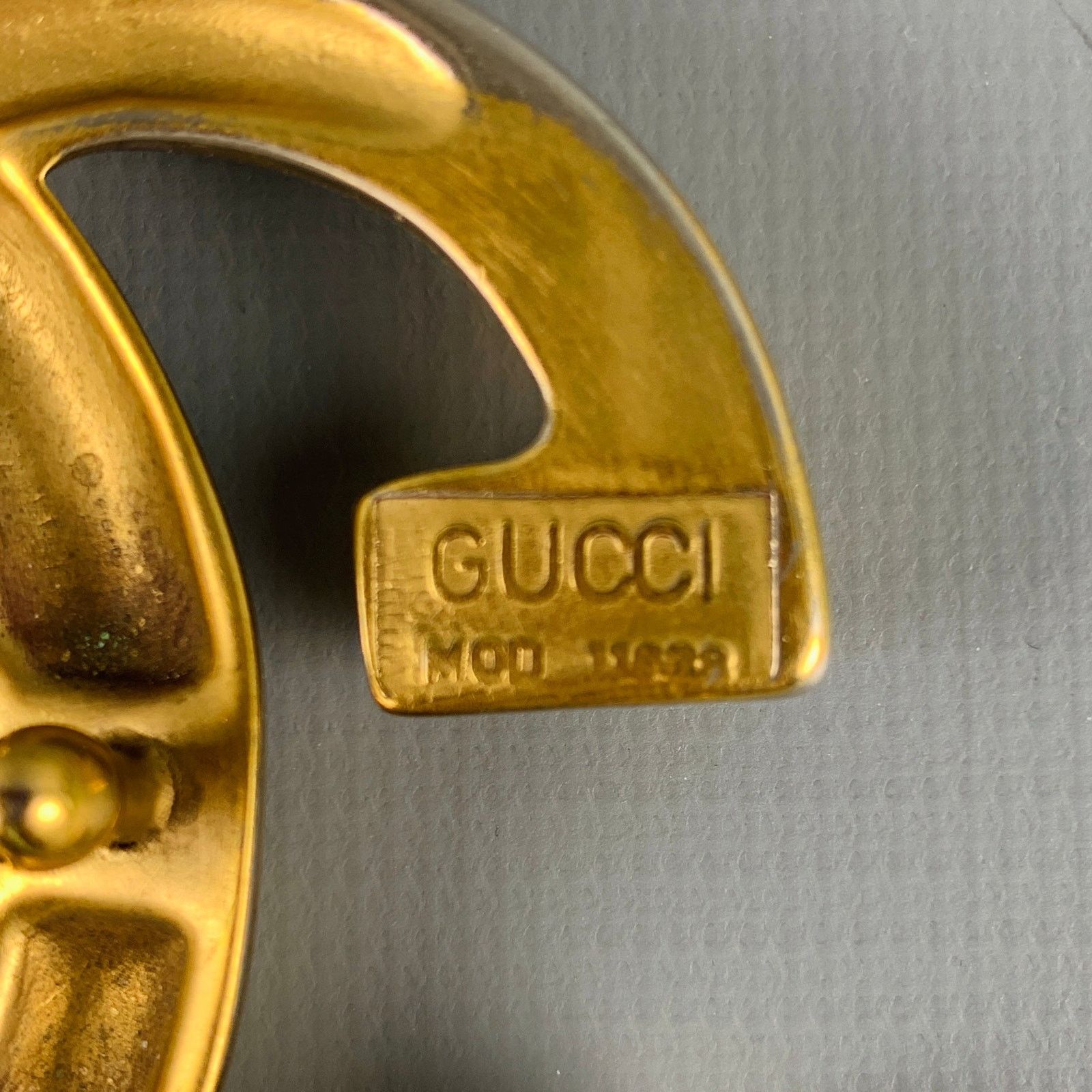 Gucci GUCCI Size L Metal GG Monogram Belt Buckle Size ONE SIZE - 3 Thumbnail