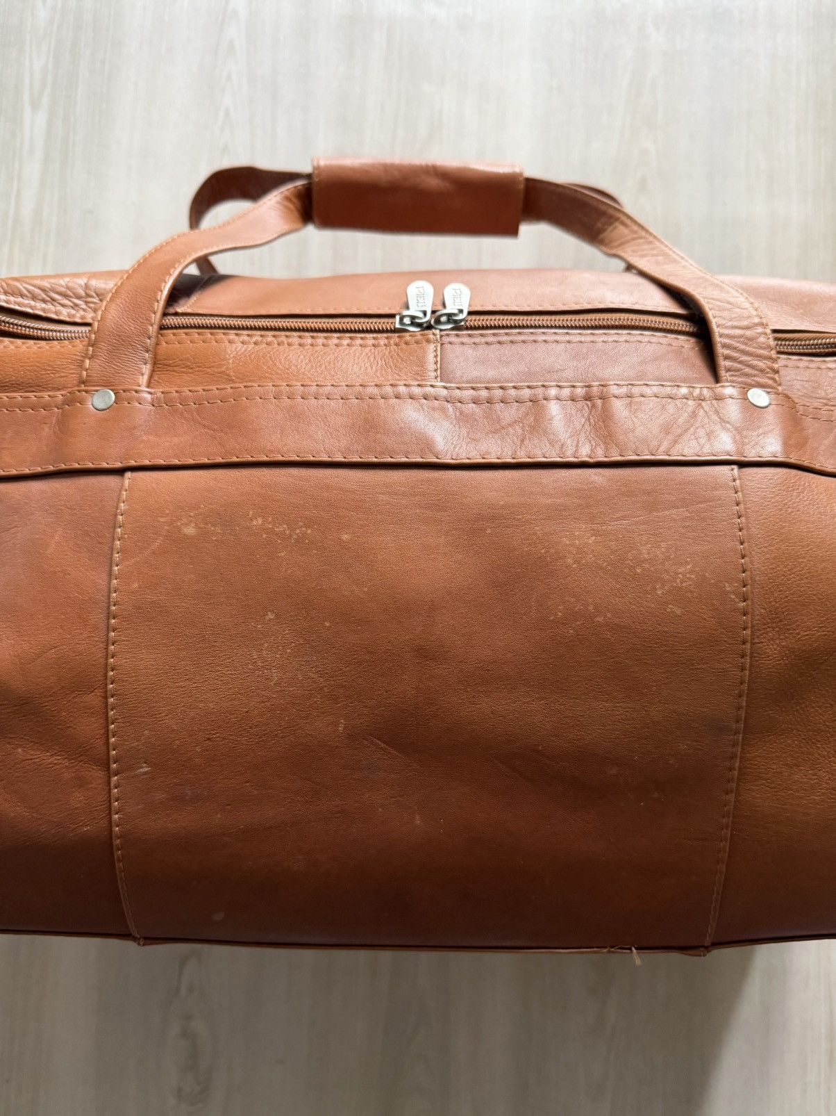 Leather Piel Collapsible Duffel to Carry-All Genuine Leather Size ONE SIZE - 3 Thumbnail