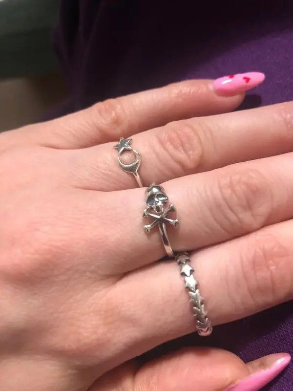 Other Gothic Skeleton Ring (Size 6-8) Size ONE SIZE - 2 Thumbnail