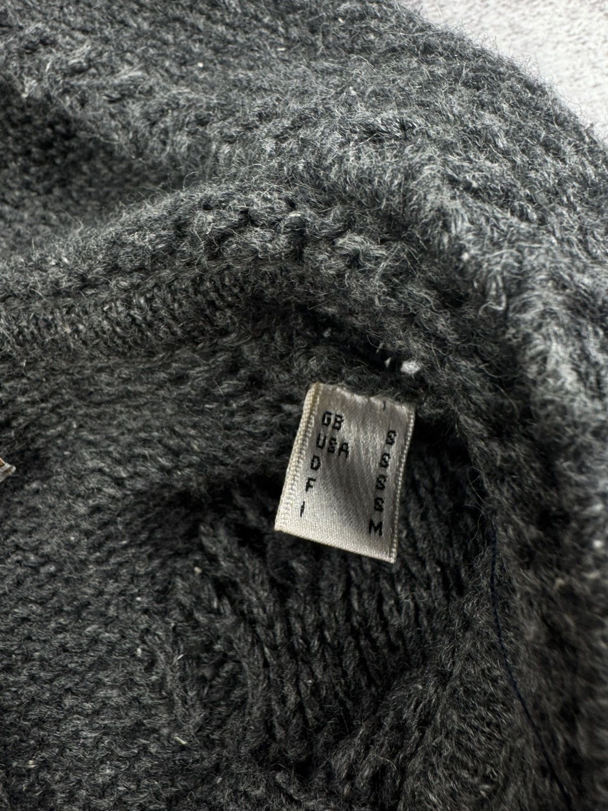 Burberry Thomas Burberry Women’s Gray Cable Knit Linen Wool Small Sweater Hoodie Cardigan Size S / US 4 / IT 40 - 10 Thumbnail