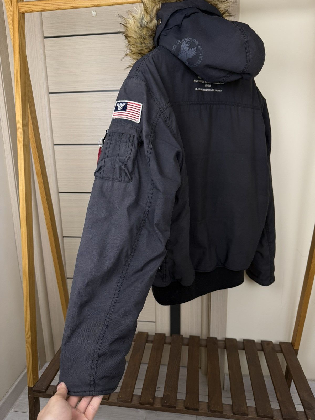 Alpha Industries Alpha Industries Bomber Jacket Polar Arctic Expeditions Y2K Size US XL / EU 56 / 4 - 10 Thumbnail
