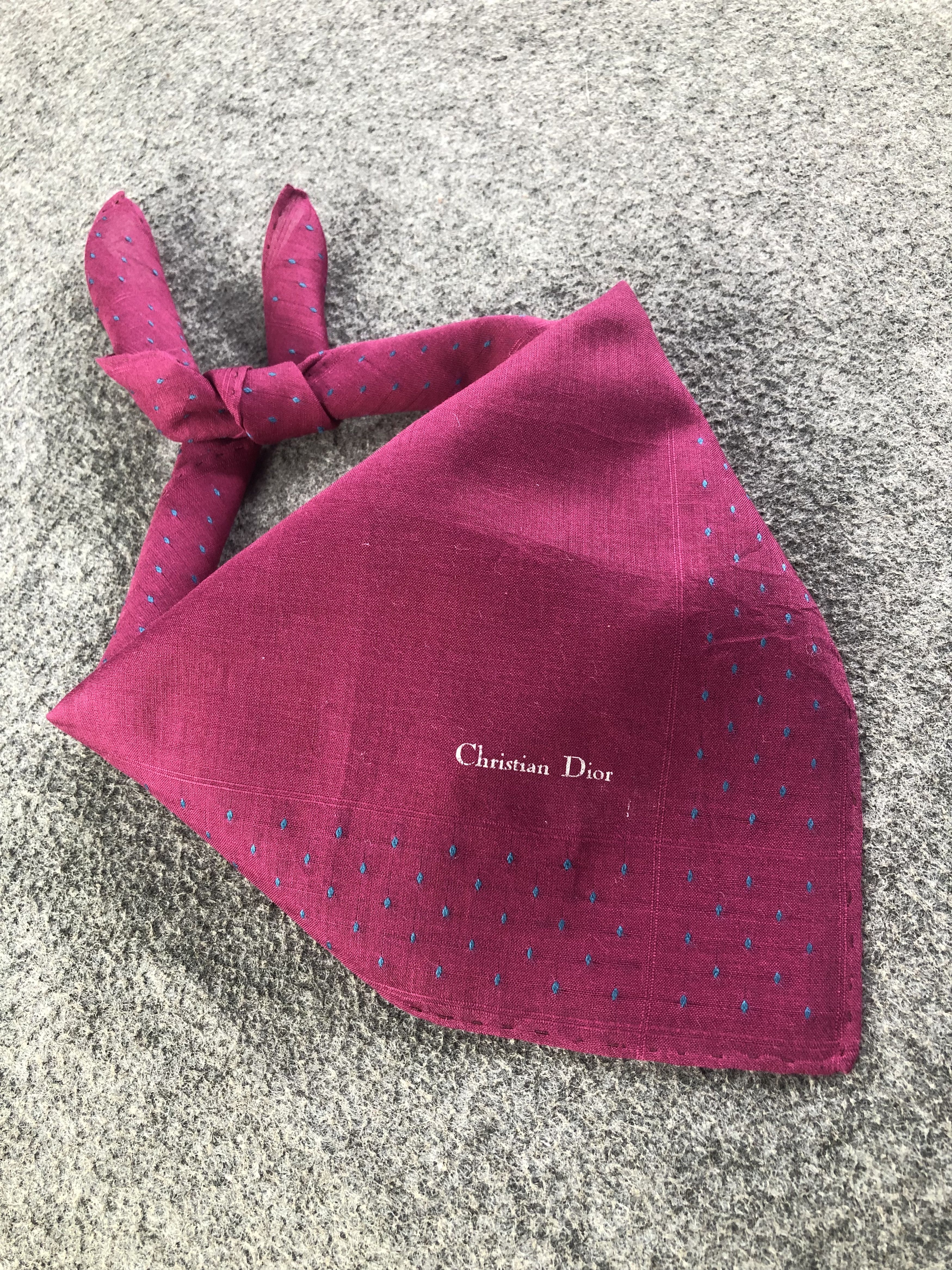 Vintage Christian Dior Handkerchief / Bandana / Neckerchief Size ONE SIZE - 1 Thumbnail