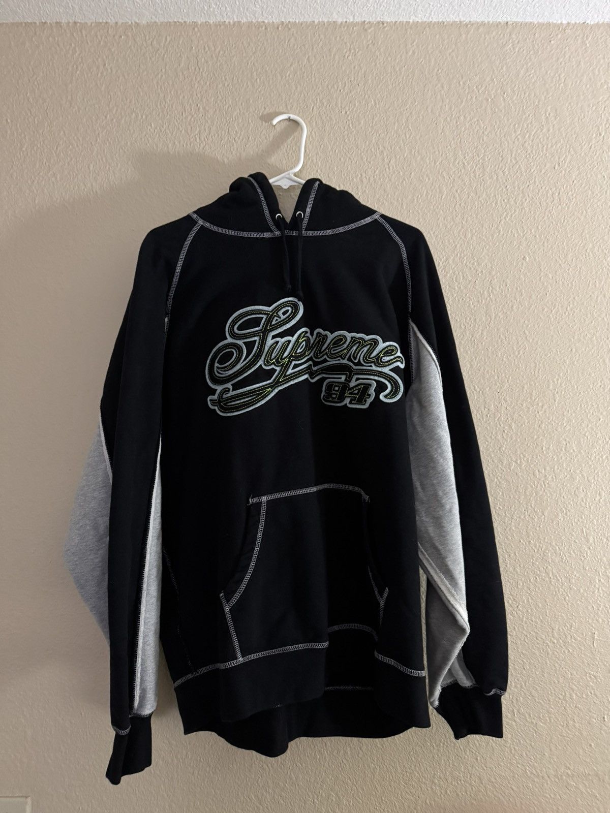 Supreme Paneled Hoodie | Grailed