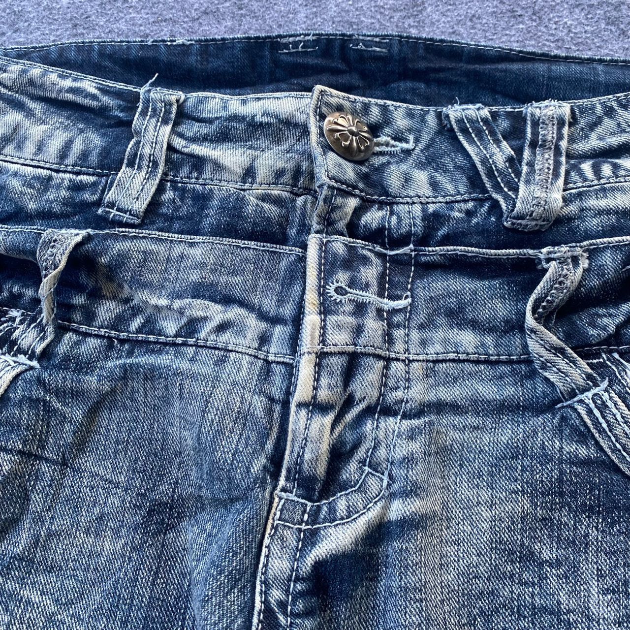 If Six Was Nine 💥Best Offer💥Japanese Brand Double Waist Distressed Denim Size US 36 / EU 52 - 11 Thumbnail