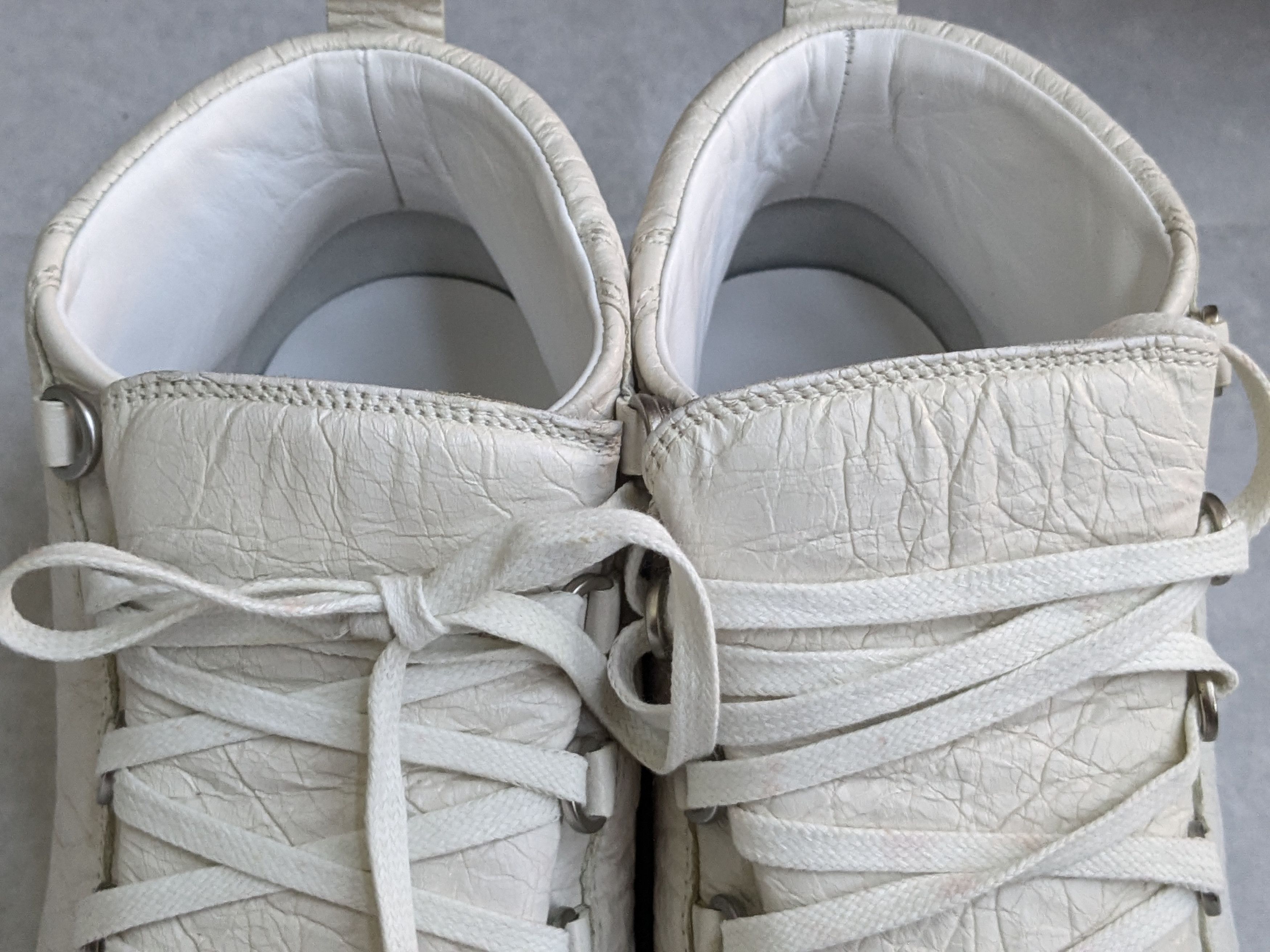 Balenciaga Balenciaga Arena Sneakers White 11 High Tops Leather Size US 11 / EU 44 - 2 Thumbnail