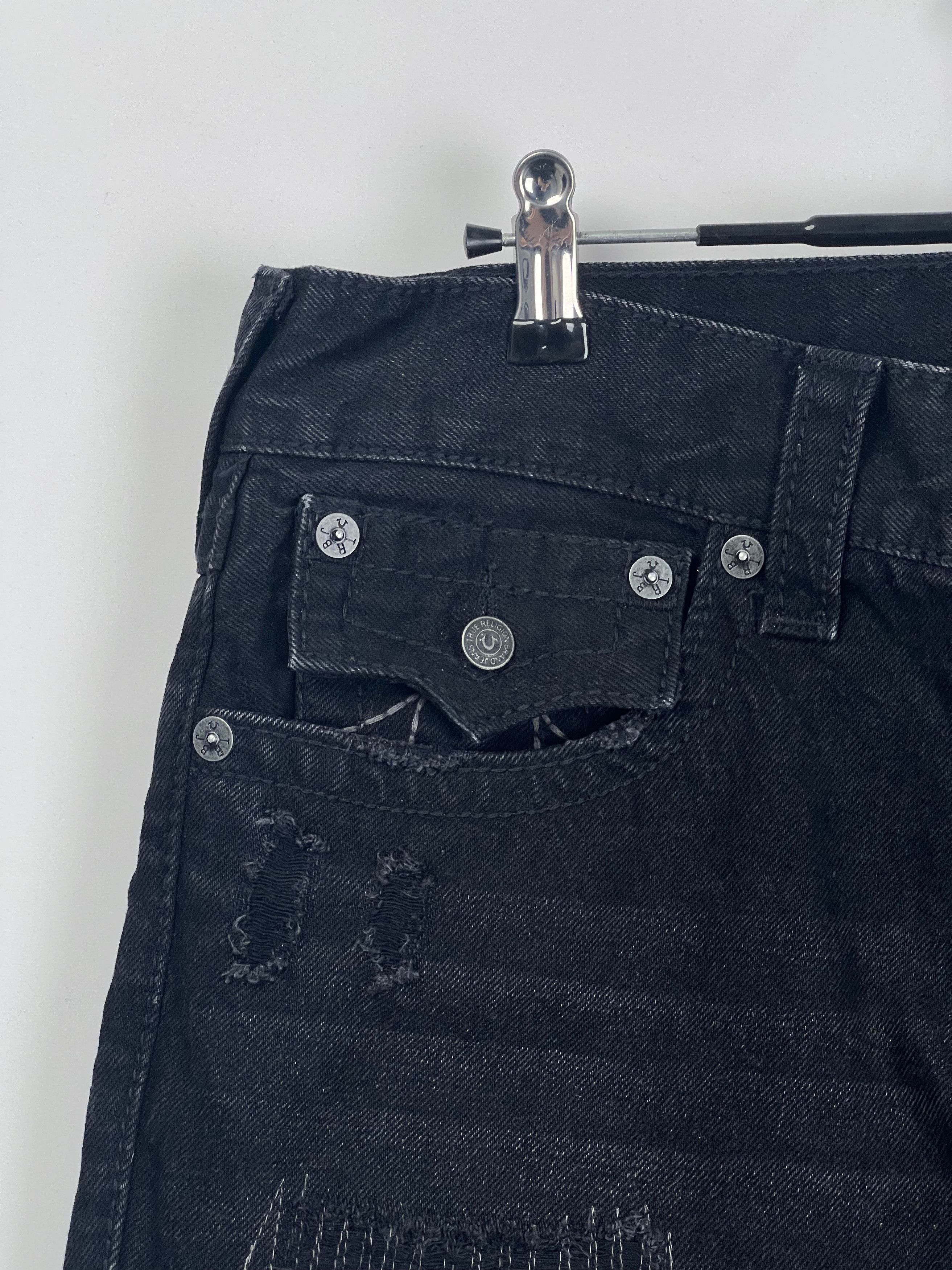 True Religion Sample*True Religion Jean Distressed Destroyed Embroidered Size US 34 / EU 50 - 4 Thumbnail