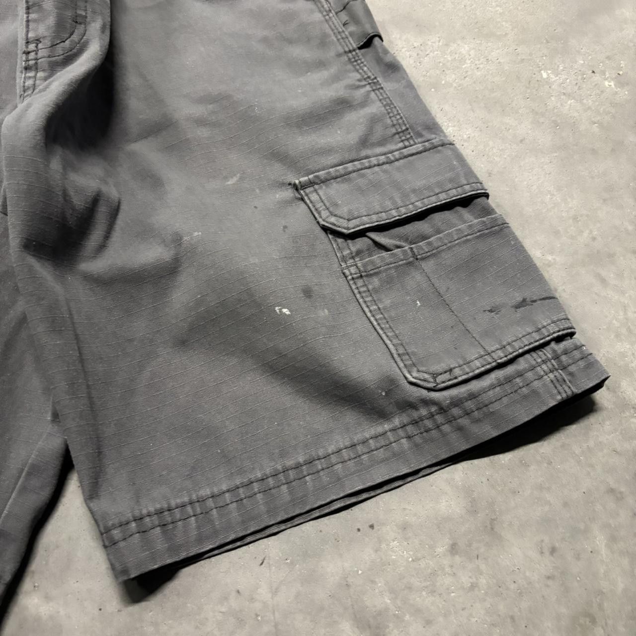 Dickies × Vintage Crazy Vintage Y2K/2000s Baggy Grey Dickies Workwear Skater Style Cargo Shorts! Size US 36 / EU 52 - 4 Thumbnail
