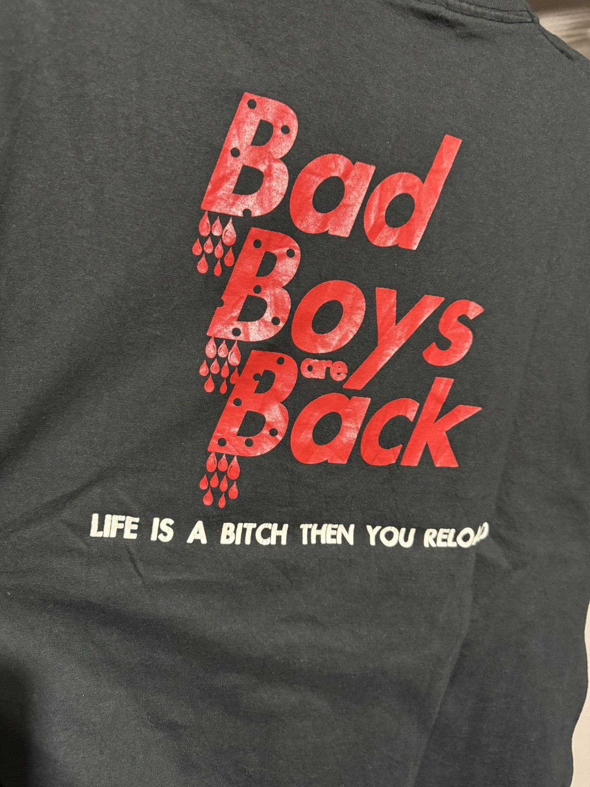 Vintage Vintage Bad Boys Are Back Single Stitch Baggy Fit CL Size US XL / EU 56 / 4 - 5 Thumbnail