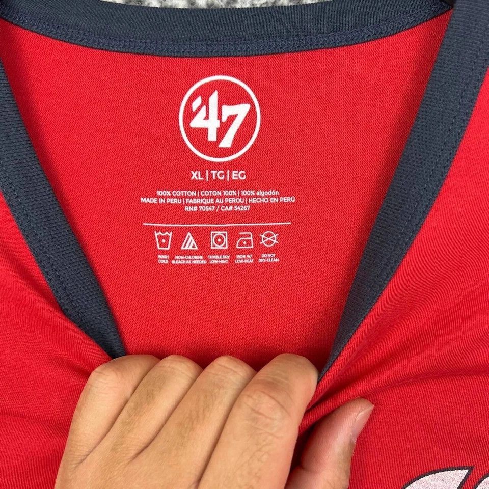 47 Brand Washington Nationals Shirt Men Short Sleeve Cotton New XL Size US XL / EU 56 / 4 - 3 Thumbnail