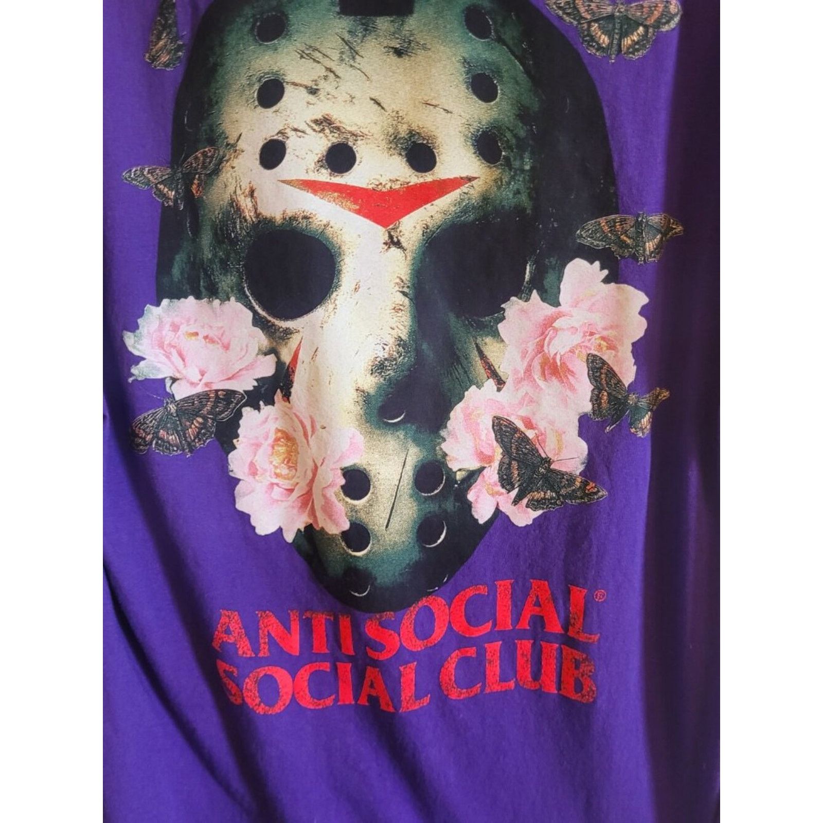 Anti Social Social Club Anti Social Social Club Jason Mask Purple Graphic Tee L Size US L / EU 52-54 / 3 - 5 Thumbnail