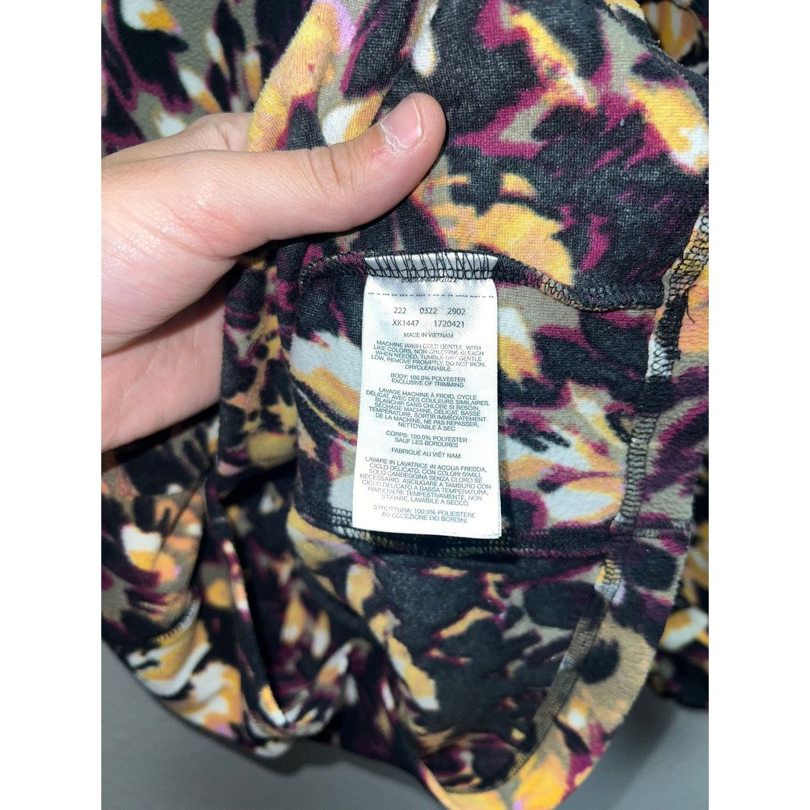 Vintage Womens Columbia Floral Print Fleece Sweatshirt Pullover M Size M / US 6-8 / IT 42-44 - 7 Thumbnail