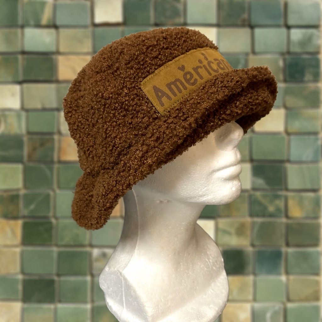 Vintage 70s 80s Avon brown retro mod pom beanie ski winter hat Vintage 70s 80s Avon brown retro mod pom beanie ski winter  main image 2
