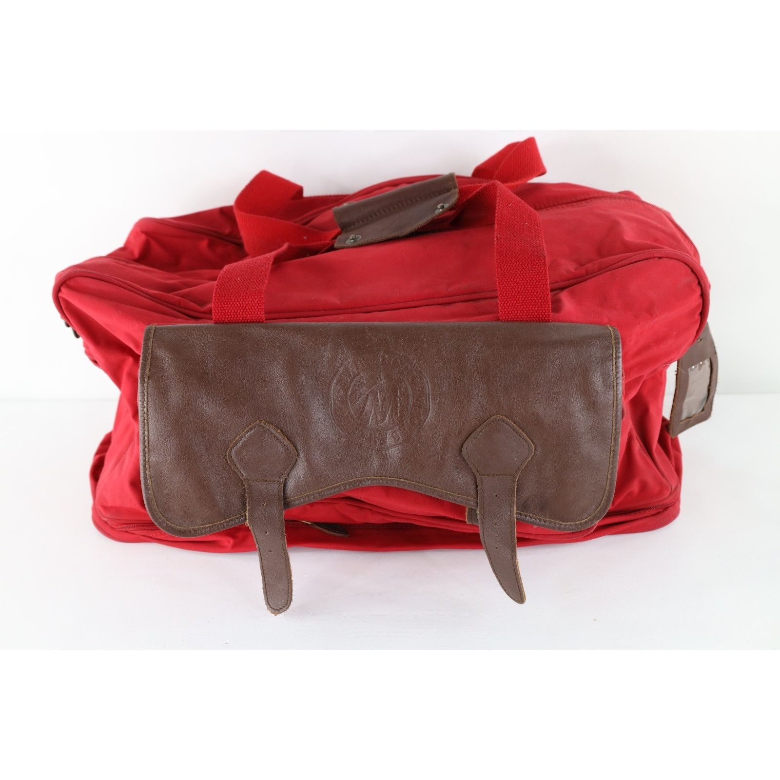 Marlboro Vintage 90s Marlboro Distressed Spell Out Handled Duffel Bag Size ONE SIZE - 1 Thumbnail
