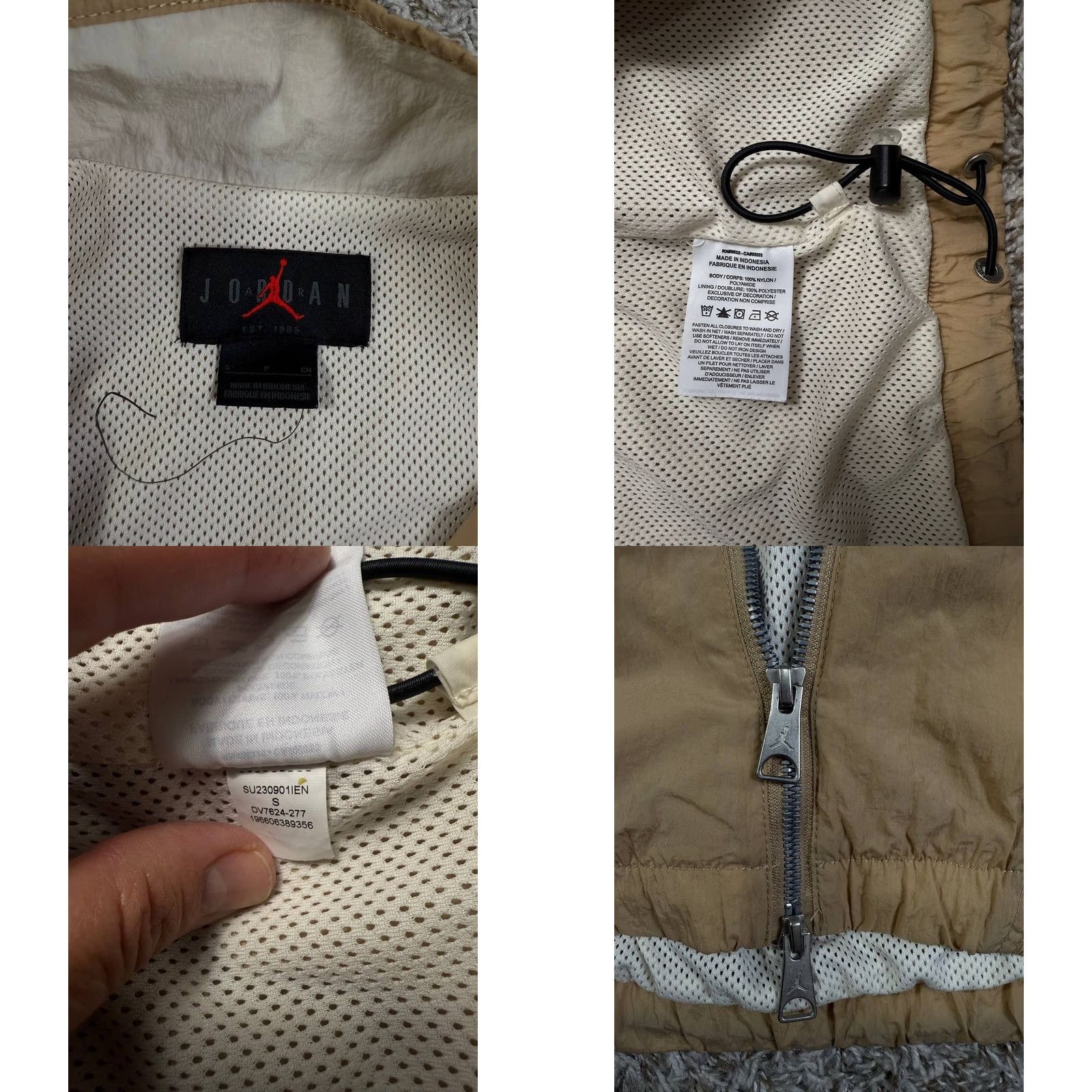Jordan Brand Air Jordan Essentials Desert Cream Warmup Jacket DV7624-277 Men's Size S Size US S / EU 44-46 / 1 - 8 Thumbnail