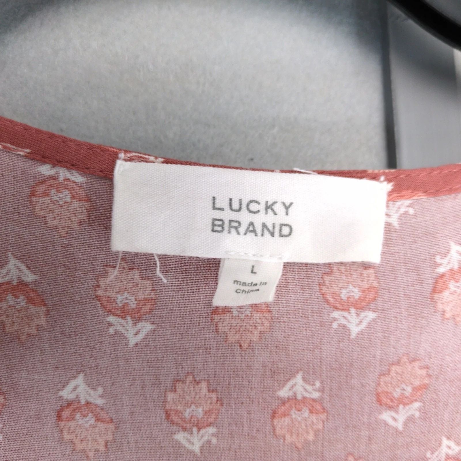 Lucky Brand Lucky Brand Ditsy Floral Tiered Maxi Dress L Elastic Waist Size L / US 10 / IT 46 - 3 Thumbnail