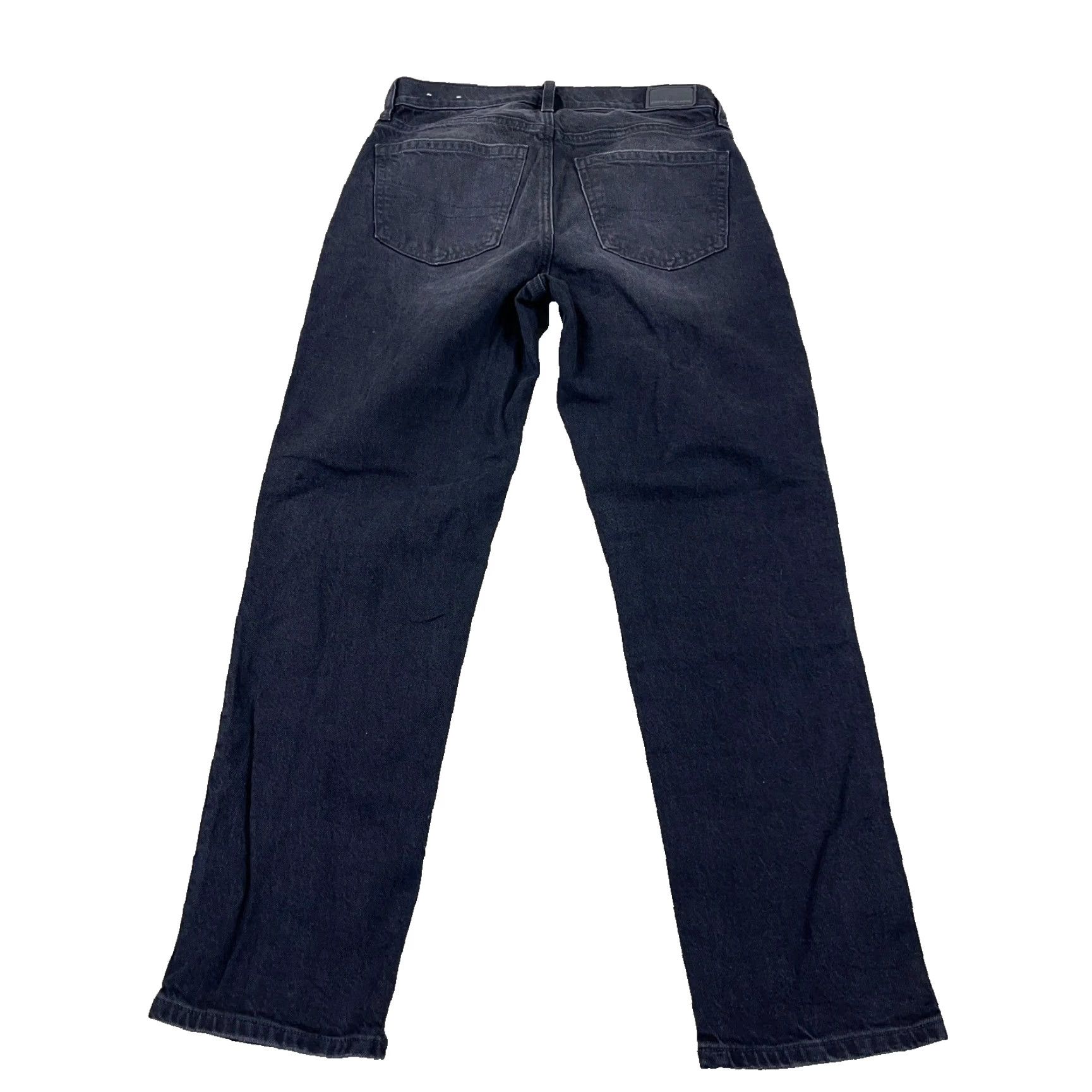 American Eagle Outfitters VINTAGE American Eagle Jeans Women 0 Super High Rise Ankle Straight Black Wash Baggy Size 25" / US 0 / IT 36 - 2 Thumbnail