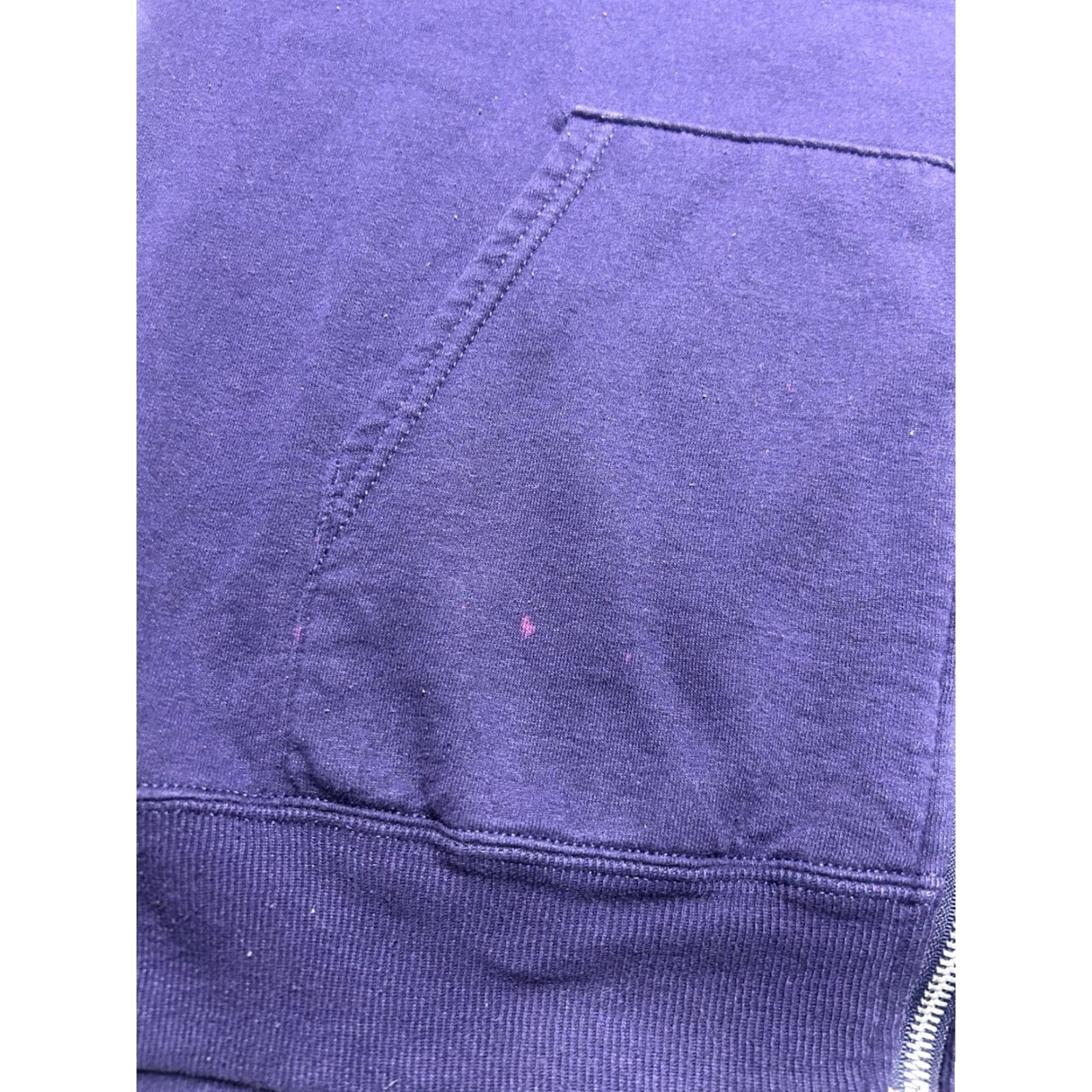 Champion VINTAGE Champion Hoodie Sweatshirt Full Zip Purple Logo Spell Out Large Mens L Size US L / EU 52-54 / 3 - 6 Thumbnail