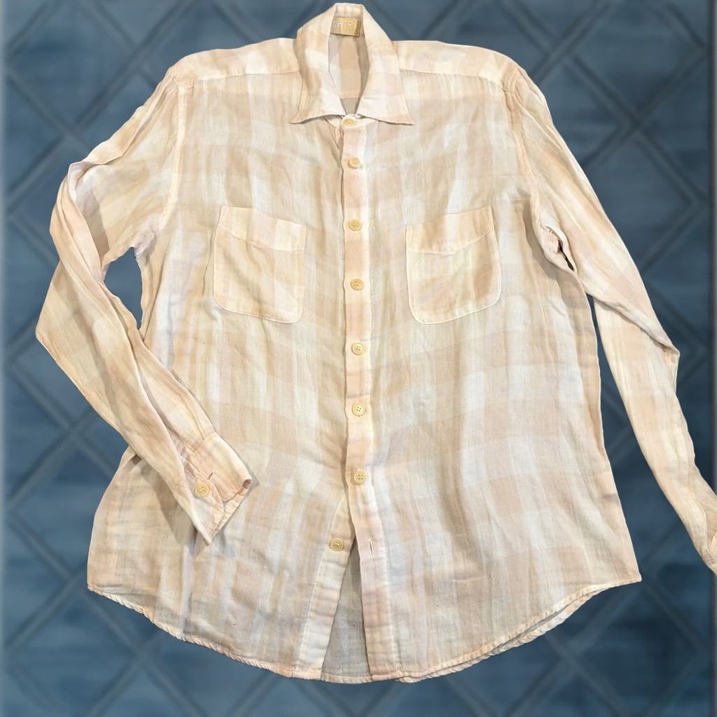 Vintage CP Shades Pink & White Plaid Long Sleeve Button Down Shirt MADE IN USA LRG Men Button-Down Shirt Size US L / EU 52-54 / 3 - 1 Thumbnail