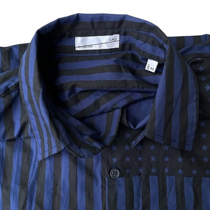 Lad Musician LAD MUSICIAN Total Pattern Shirt Star And Striped Flag Size US S / EU 44-46 / 1 - 6 Thumbnail