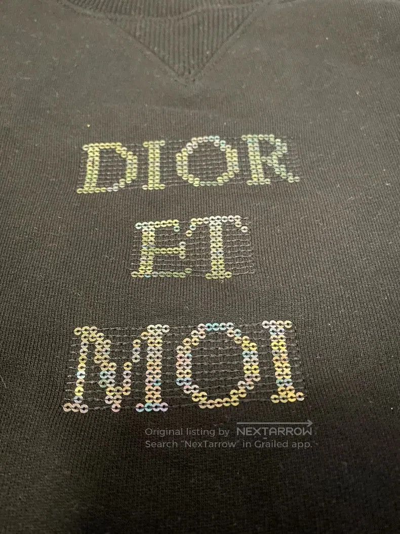 Dior Dior Black Sweatshirt with Scaled Logo. Size US XS / EU 42 / 0 - 6 Thumbnail