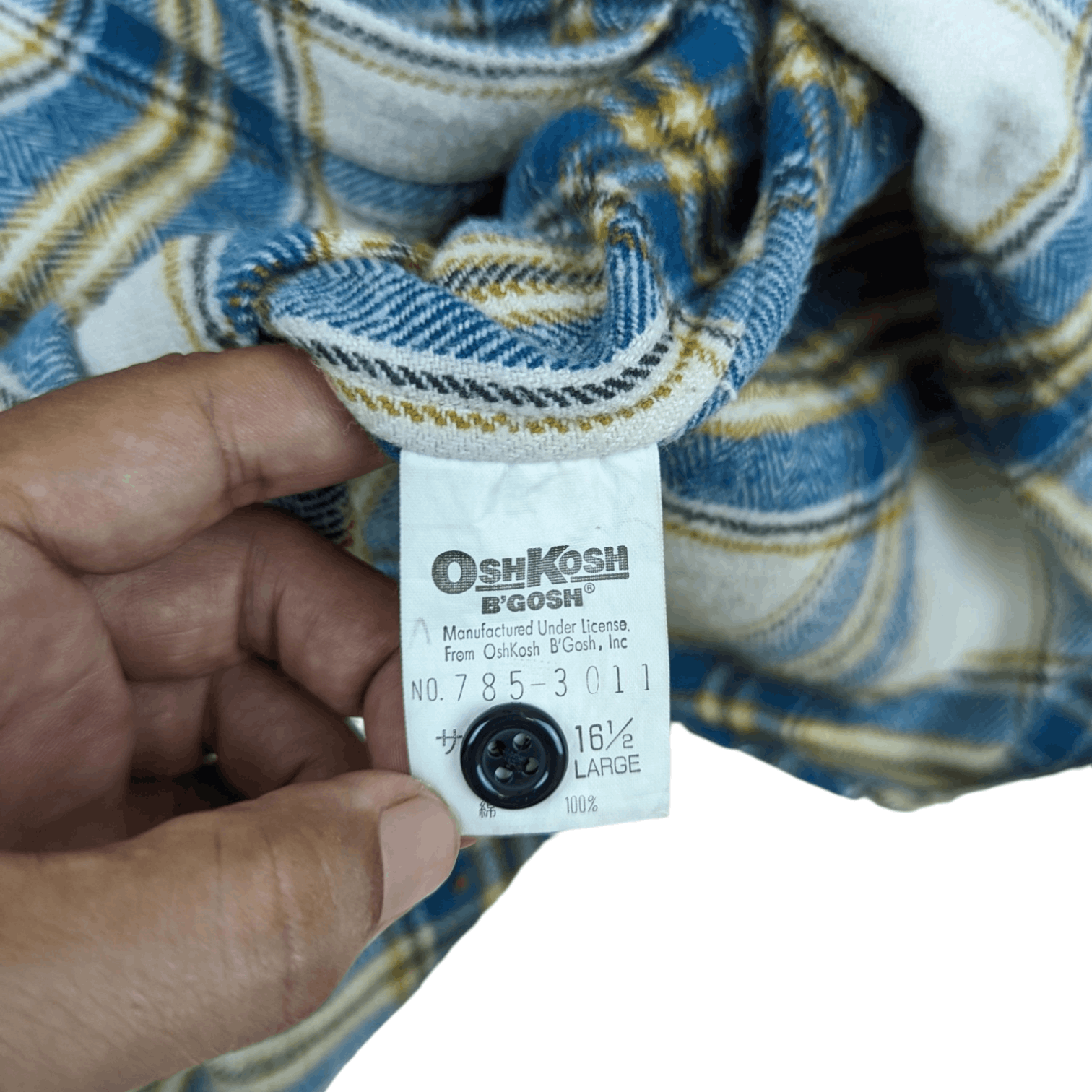 Oshkosh OSHKOSH Check Button Up Shirt Flannel Outdoor Hiking Size US L / EU 52-54 / 3 - 11 Thumbnail