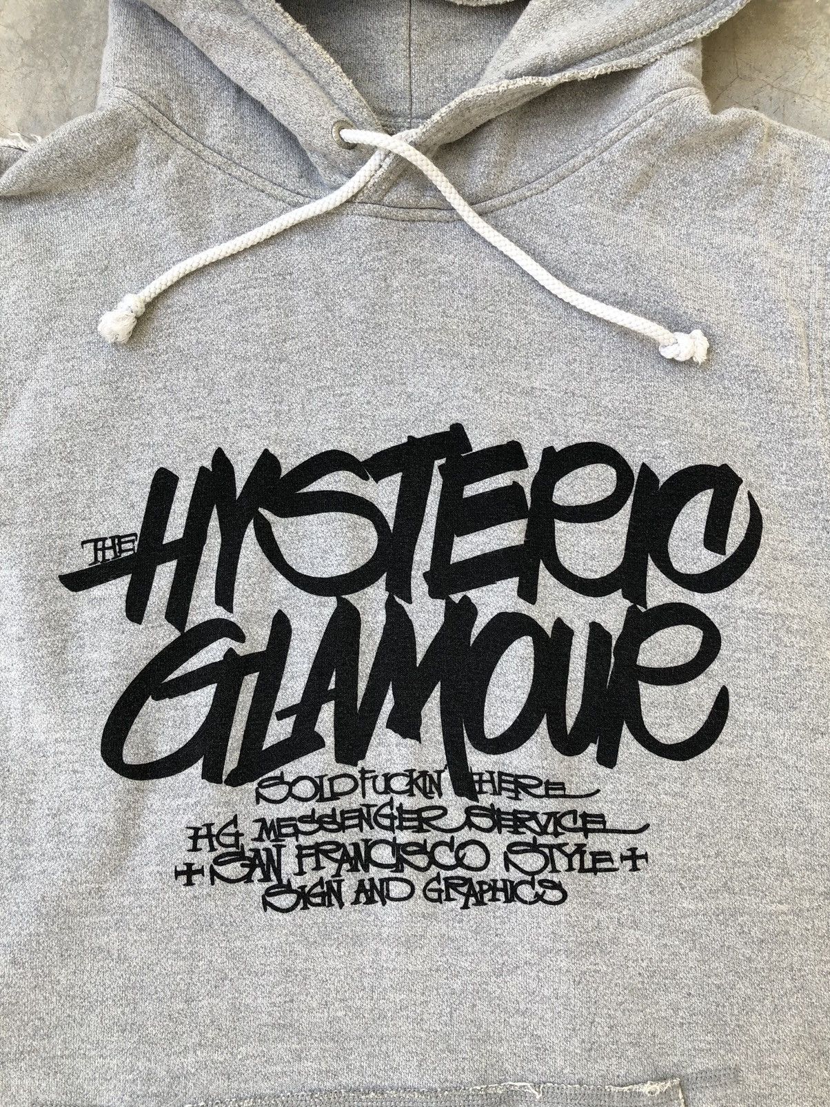 Hysteric Glamour Hysteric Glamour Roman Spellout Sleeveless Grey Hoodie Size US M / EU 48-50 / 2 - 8 Thumbnail