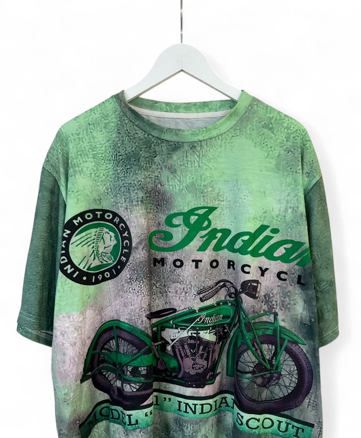 Vintage Indian Scout Motorcycle Model 101 Biker Shirt Men's 3XL Size US XXL / EU 58 / 5 - 3 Thumbnail