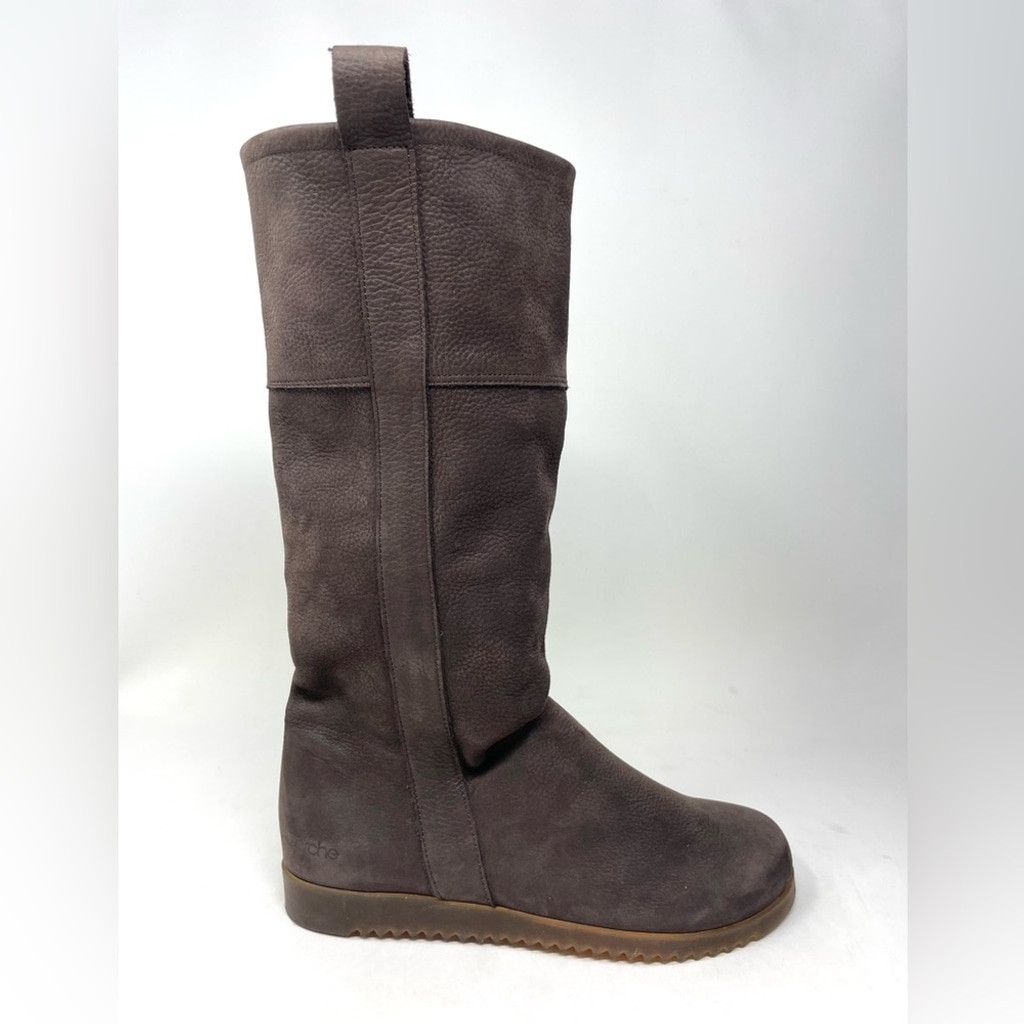 Other Arche Brown Nubuck Suede Flat Pull On Slouch Calf Boots 37 Size US 7 / IT 37 - 2 Thumbnail