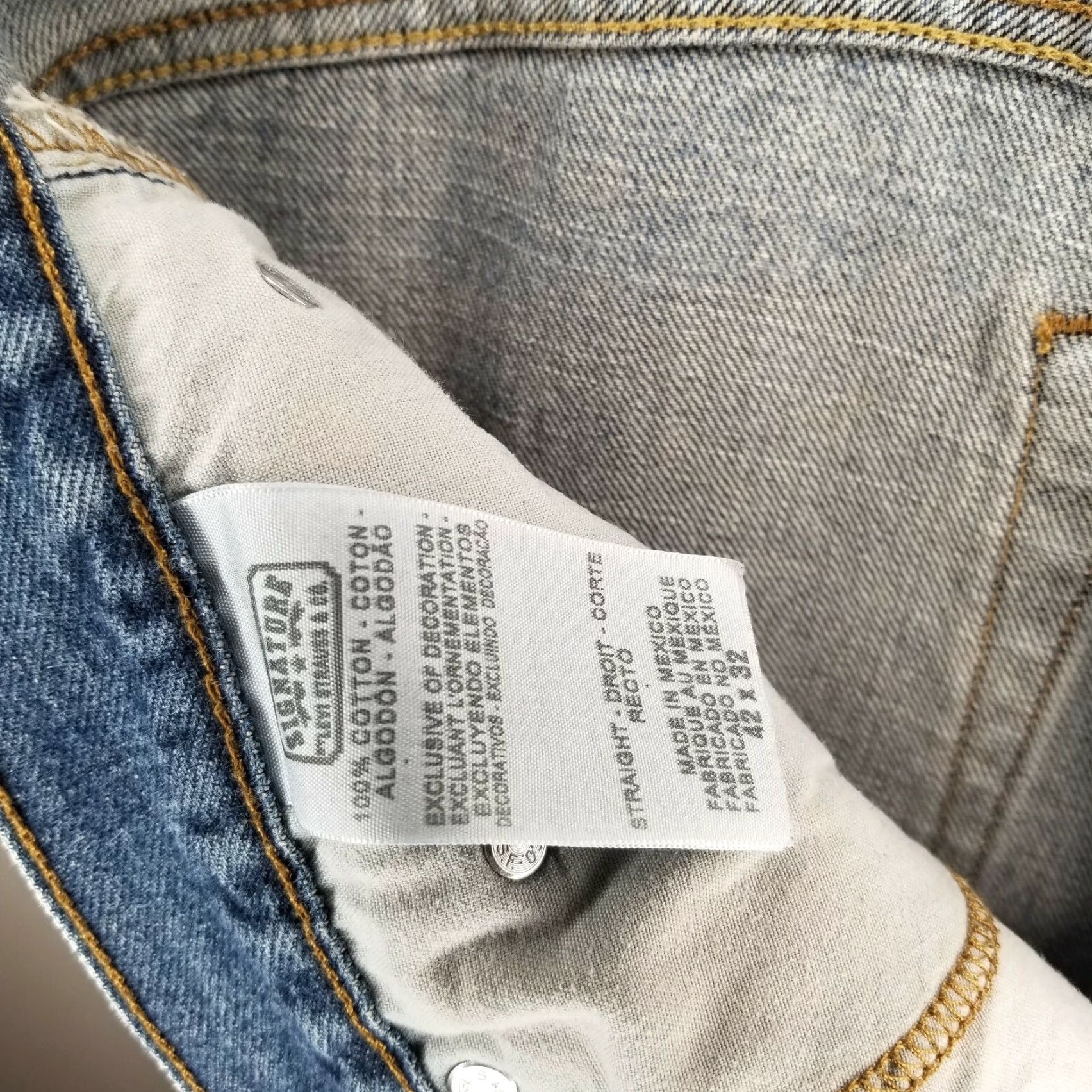 Levi's Levi's Signature Jeans Men 42x32 Blue Straight Mens Size US 42 / EU 58 - 4 Thumbnail