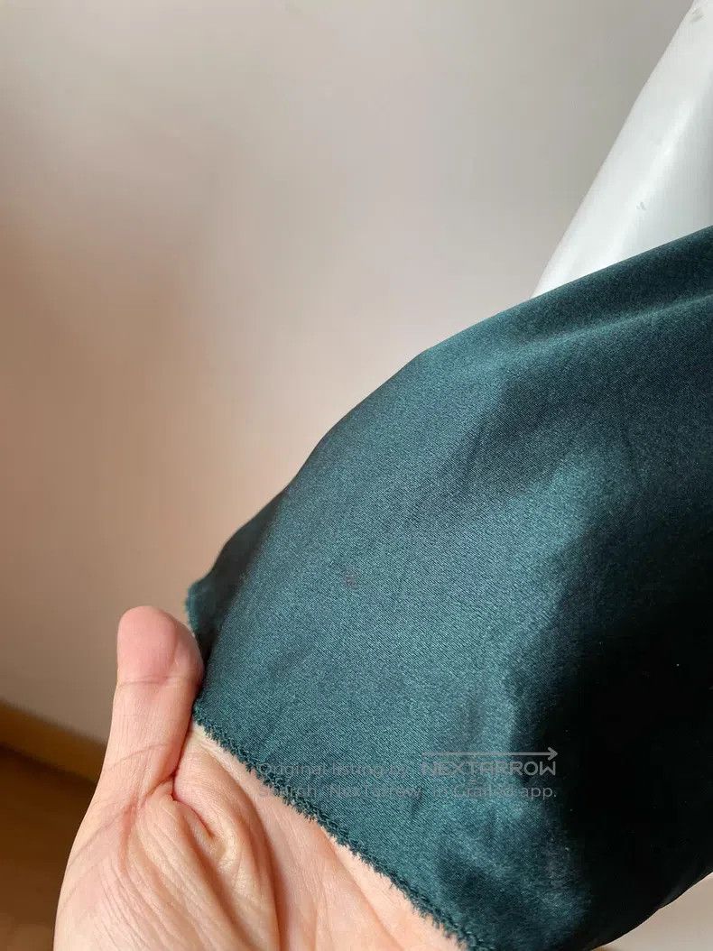 Saint Laurent Paris Saint Laurent Paris Peacock Blue Green Heavyweight Silk Pl Size S / US 4 / IT 40 - 9 Thumbnail
