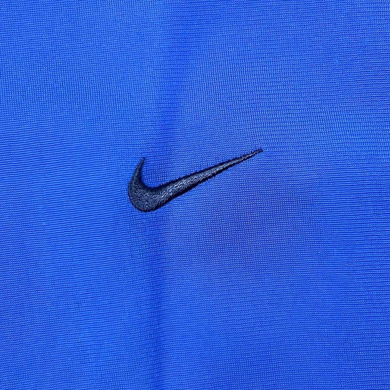 Nike Nike Embroidered Swoosh Logo Tracksuit Jacket Blue XS/Large? (handle sizing) - Note: Original Size S, XL tag; Blue Nike Jacket Men XLY Small? Size US 29 - 3 Thumbnail