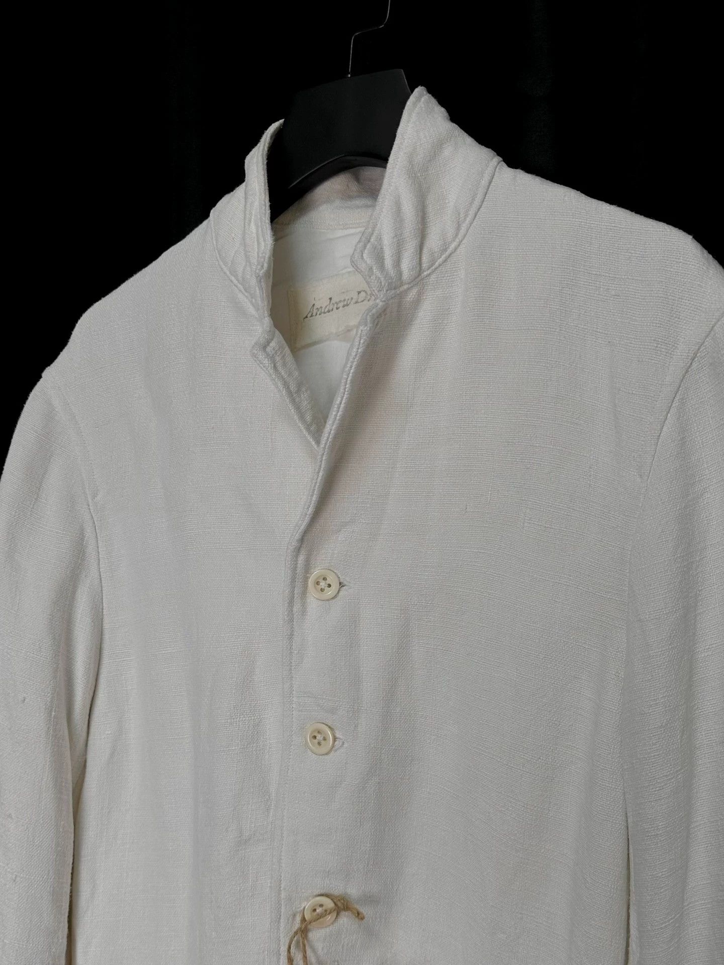 Other Andrew Driftwood Antique Linen Tea-Dyed Jacket Size US S / EU 44-46 / 1 - 6 Thumbnail