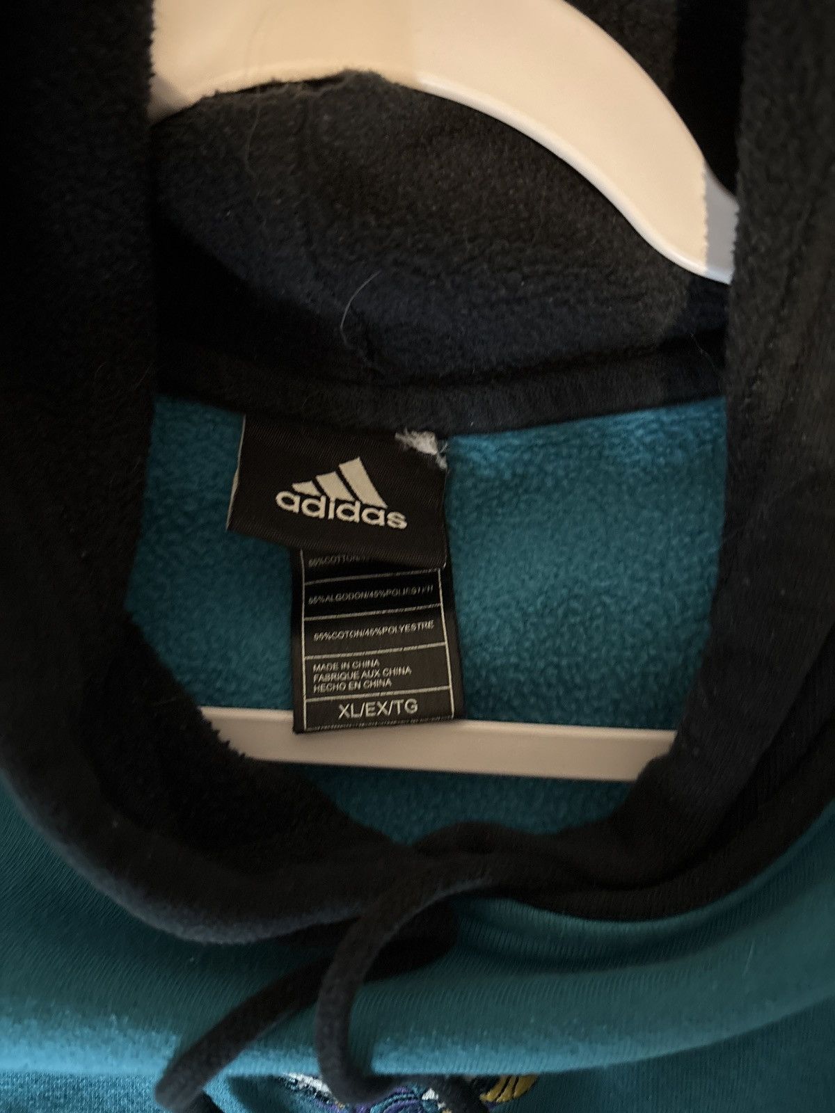 Adidas Vintage Hornets Basketball Hoodie Size US XL / EU 56 / 4 - 4 Thumbnail