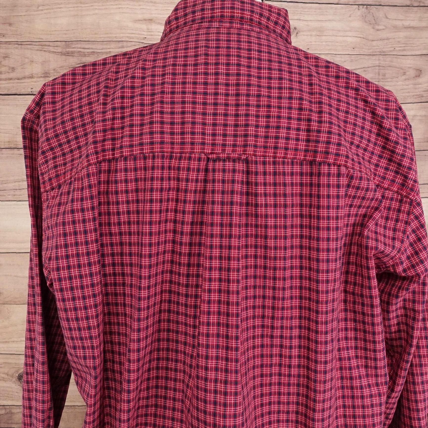 Chaps Chaps Shirt Mens Large Red Plaid Long Sleeve Button-Down Easy Care Casual Size US L / EU 52-54 / 3 - 5 Thumbnail