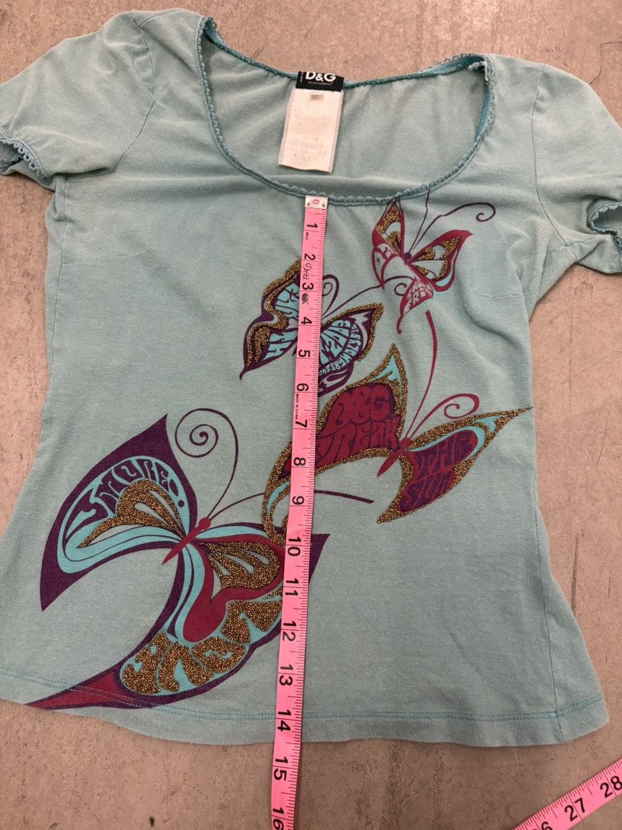 Dolce & Gabbana Dolce & Gabbana beaded butterfly milkmaid top Size XS / US 0-2 / IT 36-38 - 8 Thumbnail