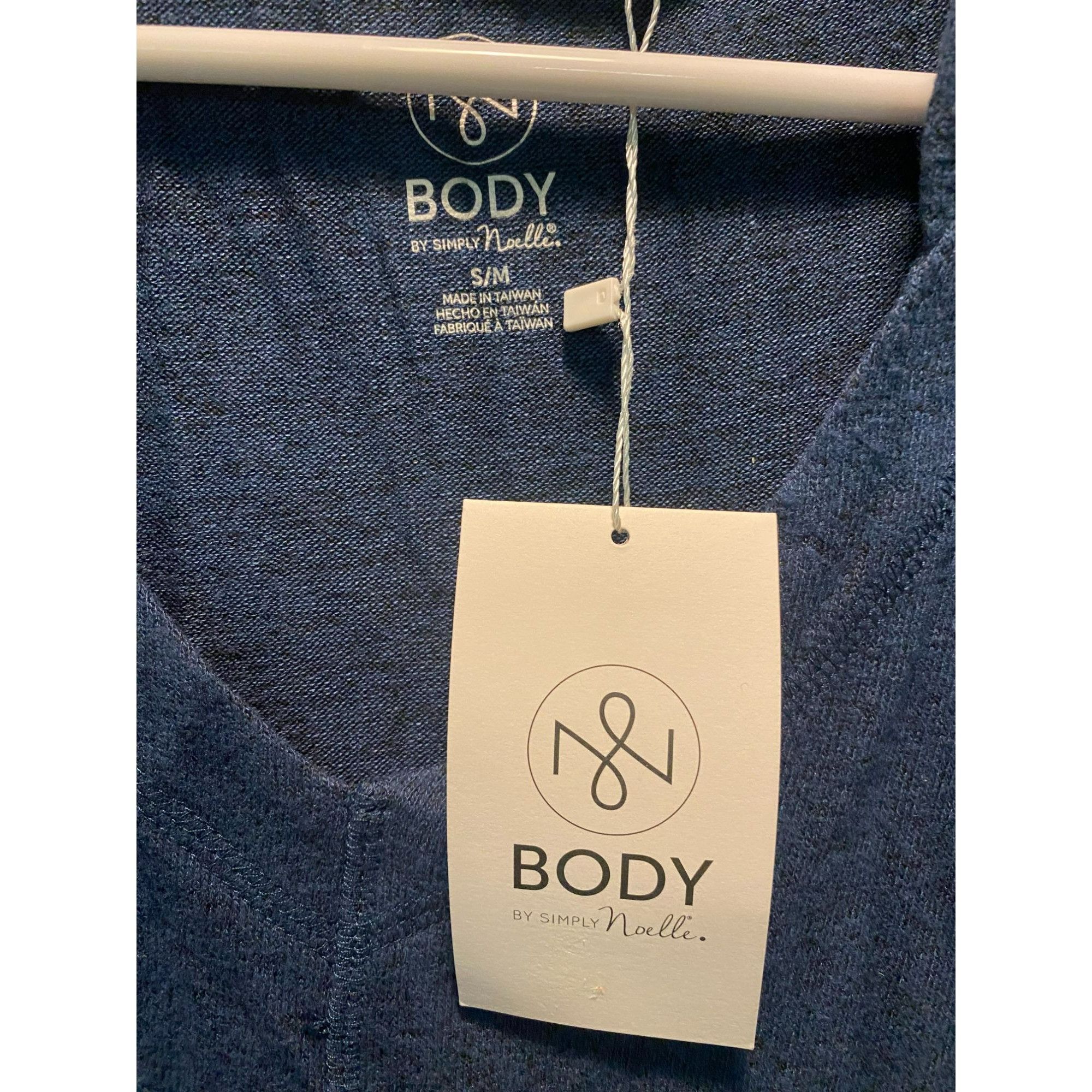 Other Body By Simply Noelle Heathered Navy Knit Hooded Top S/M Size S / US 4 / IT 40 - 3 Thumbnail