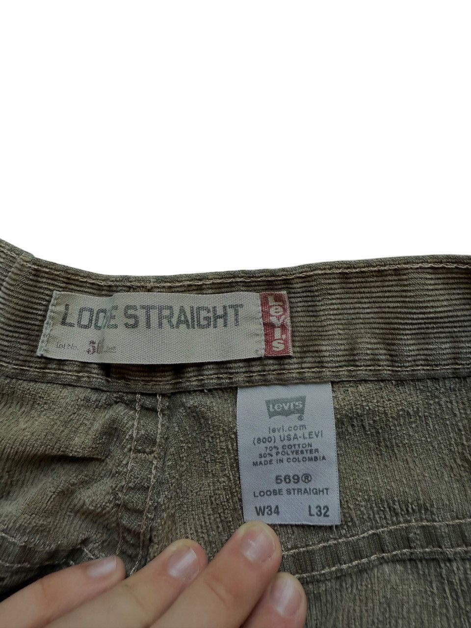 Levi's Vintage Clothing Vintage Baggy Distressed Corduroy Levi’s Size US 34 / EU 50 - 2 Thumbnail