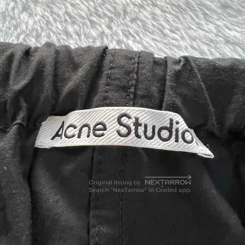 Acne Studios Acne Studios Black Drawstring Pleated Pants Size US 38 / EU 54 - 3 Thumbnail
