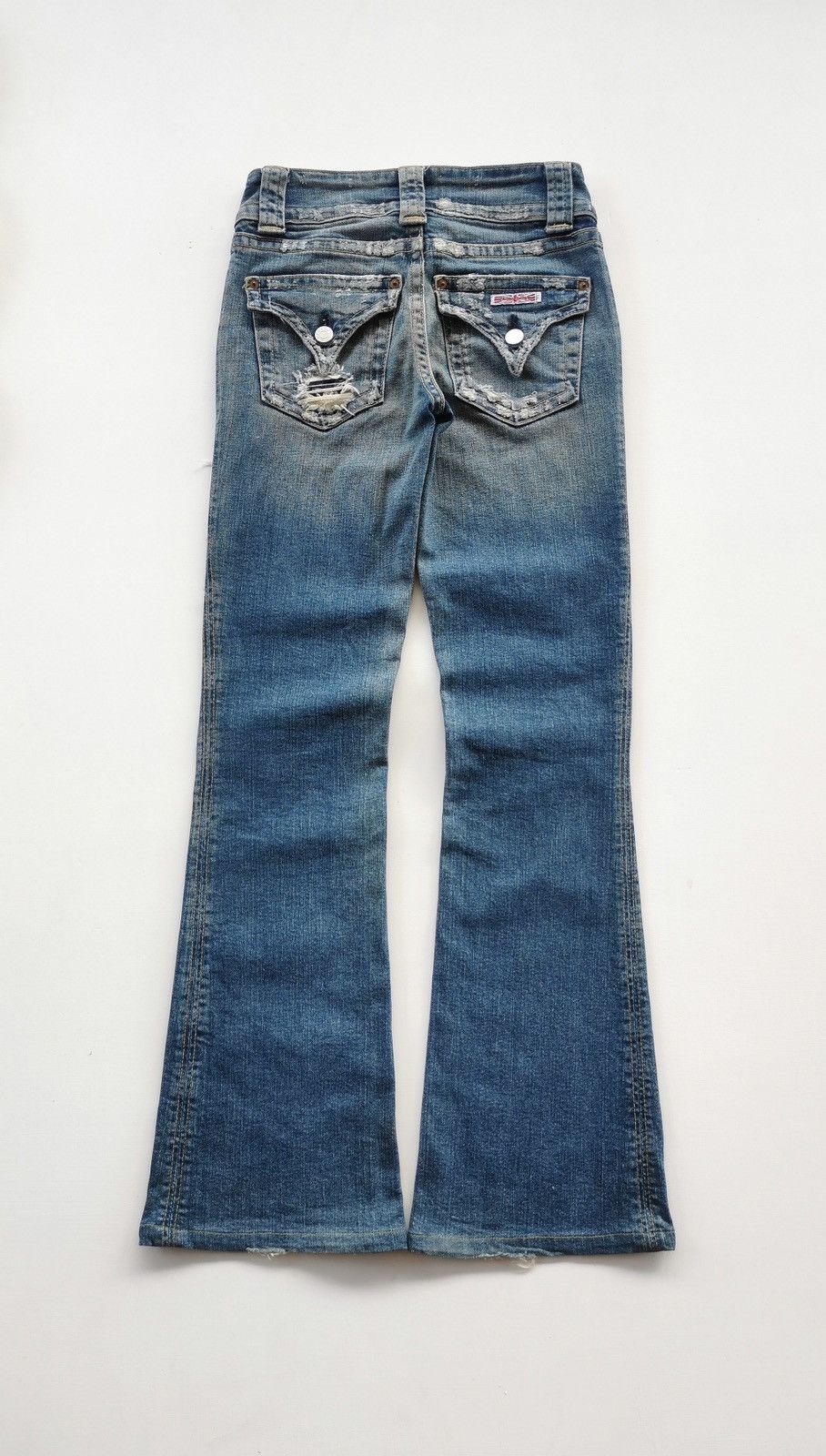 Hudson Y2K Hudson Flare Bootcut Distressed Stretch Denim Size 24" / US 00 / IT 34 - 1 Thumbnail