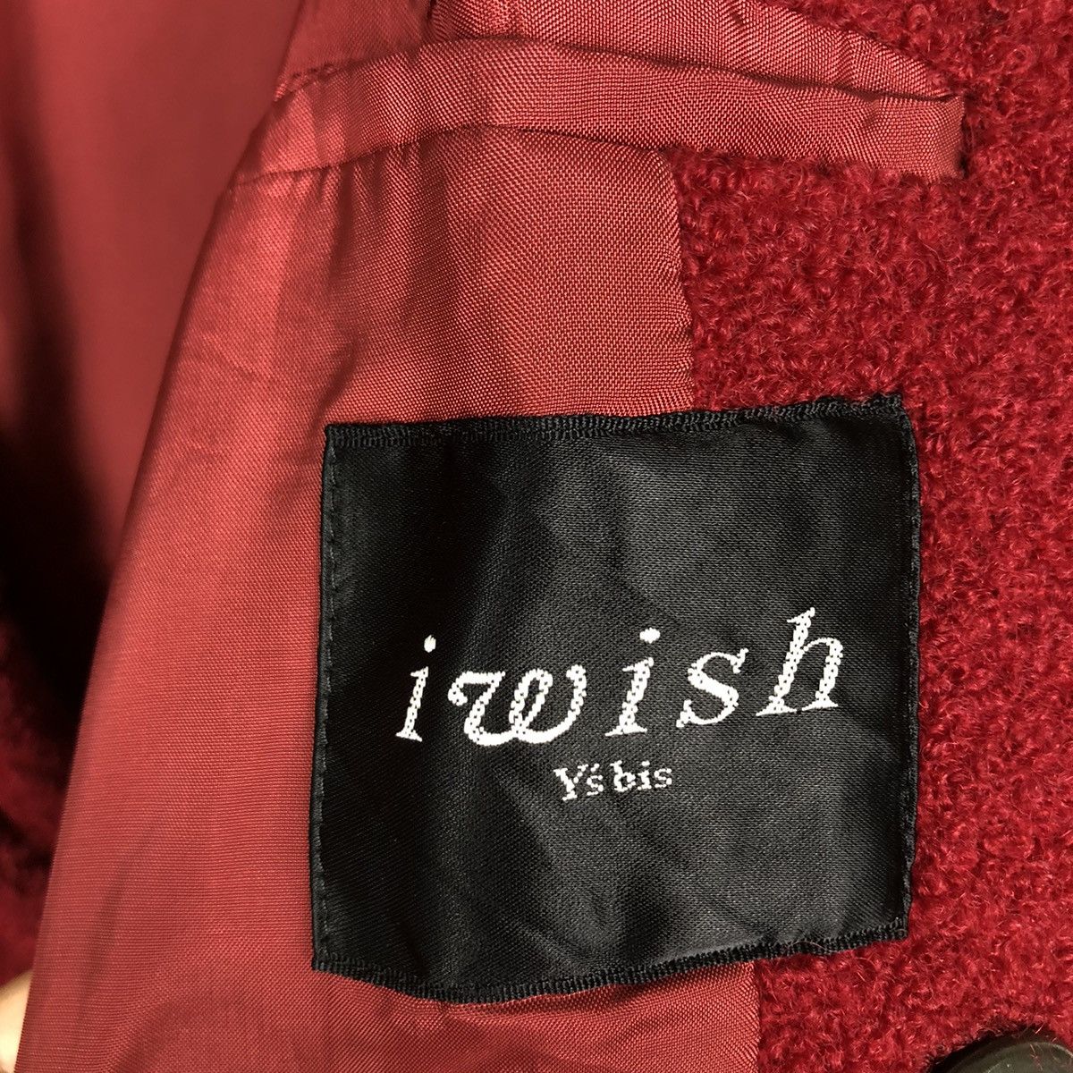 Yohji Yamamoto 🔥Rich Red Double Collar Breast Wool Jacket Iwish Y’s Japan Size US M / EU 48-50 / 2 - 13 Thumbnail