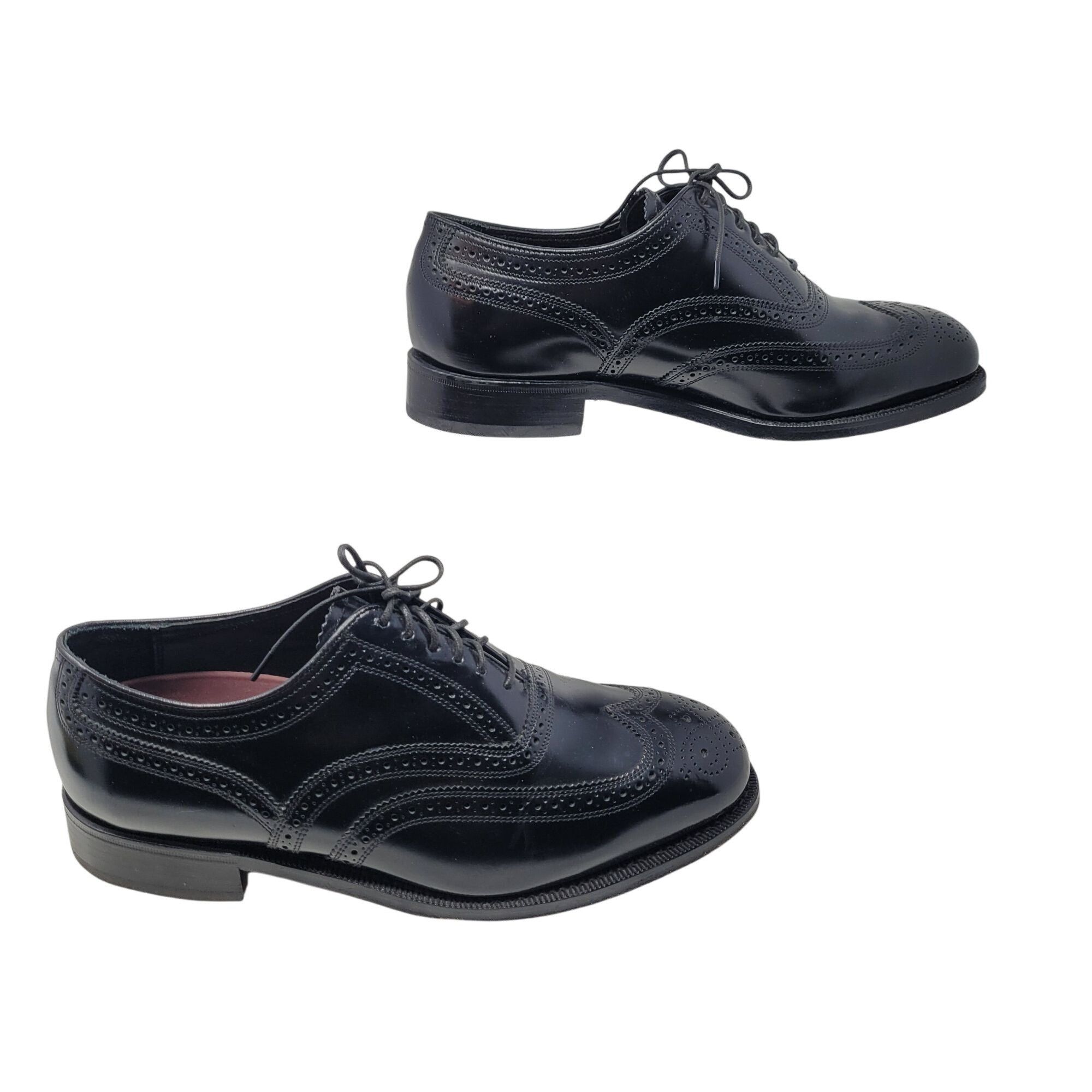 Florsheim Florsheim Lexington Wingtip Oxford Shoes Size 9 Black Leathe Size US 9 / EU 42 - 7 Thumbnail