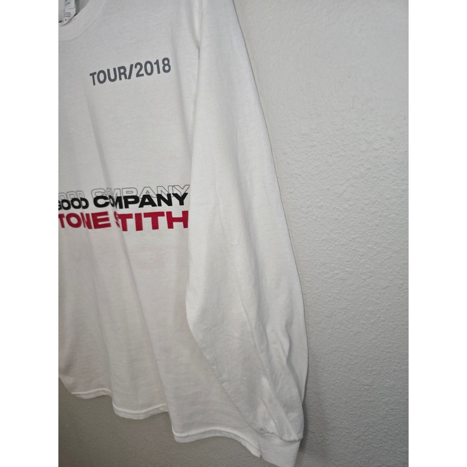 Gildan Good Company Tone Stith 2018 Tour Long Sleeve White M Tee Size US M / EU 48-50 / 2 - 3 Thumbnail