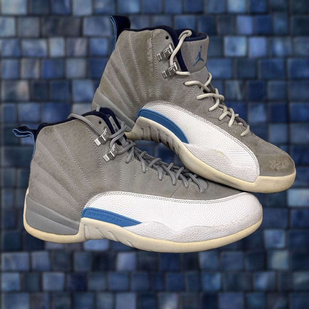 Jordan Brand Nike Air Jordan 12 Retro University Blue Wolf Grey Men’s Size 7.5 Sneakers Size US 8 / EU 41 - 1 Thumbnail