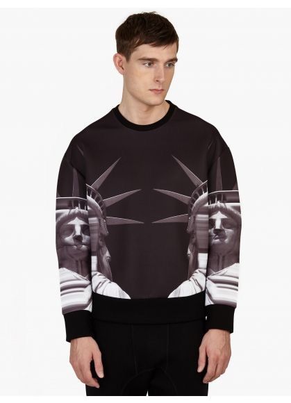 Neil Barrett Neil Barrett Statue of Liberty Sweatshirt Size M Size US M / EU 48-50 / 2 - 1 Thumbnail
