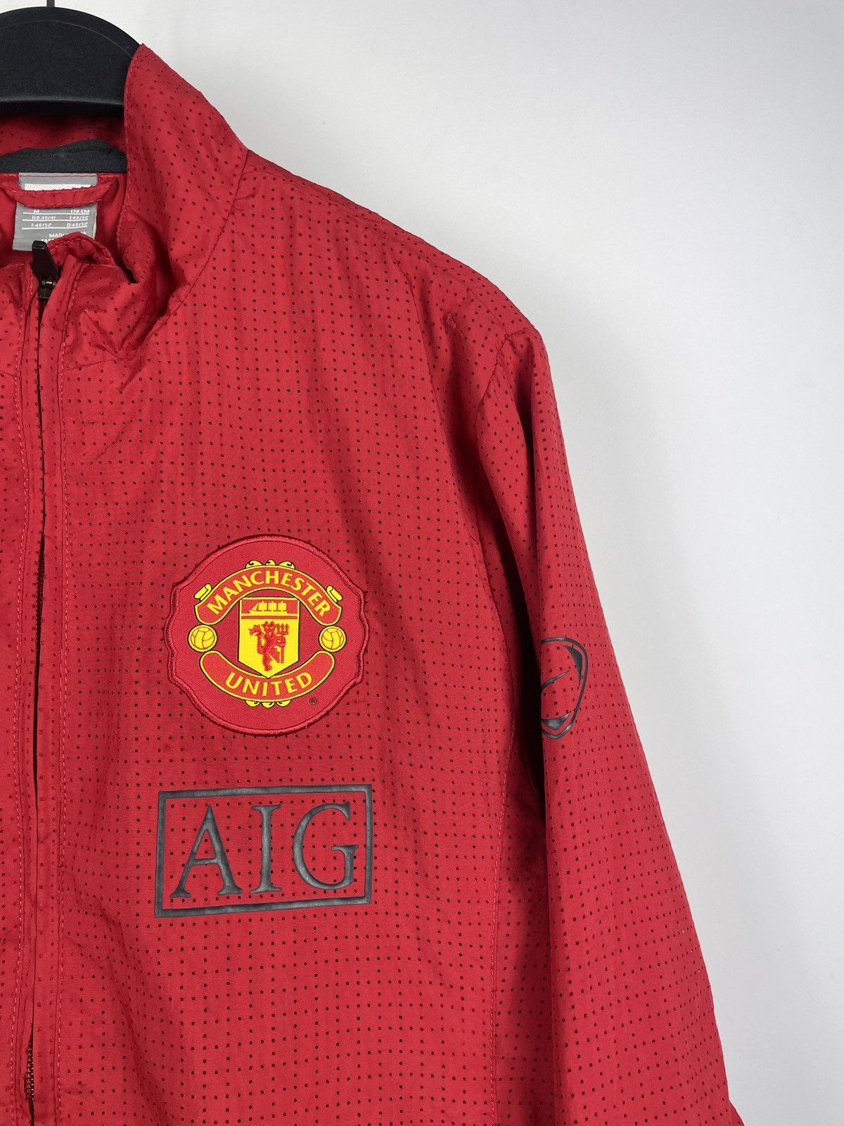 Nike × Vintage Vintage Y2K Nike Manchester United AIG Track Top Jacket Size US M / EU 48-50 / 2 - 4 Thumbnail