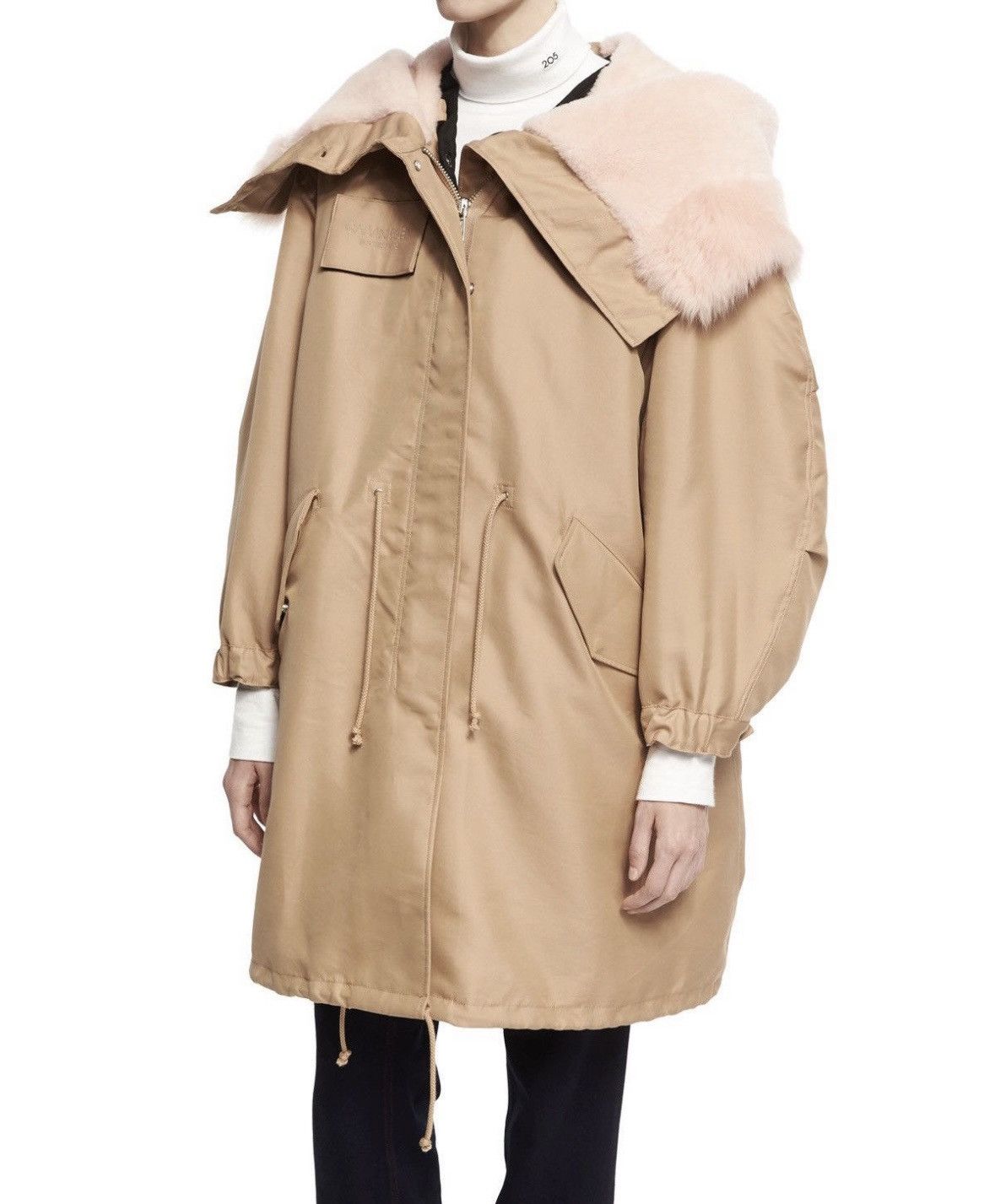 Calvin Klein 205W39NYC FW17 Calvin Klein 205W39NYC Pink Fur Orange Fishtail Parka Size US L / EU 52-54 / 3 - 1 Thumbnail
