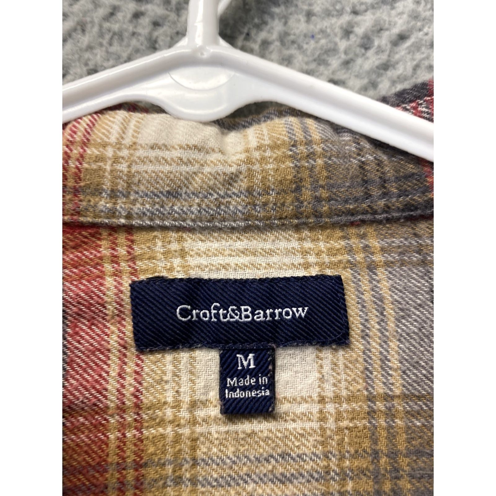 Croft & Barrow Croft & Barrow Flannel Shirt Button-Up Men's Medium Multicolor Plaid Long Sleeve Classic Size US M / EU 48-50 / 2 - 2 Thumbnail