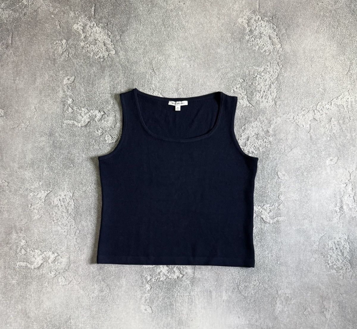 St. John St.john M/size dark blue tank top sleeveless casual Size M / US 6-8 / IT 42-44 - 7 Thumbnail