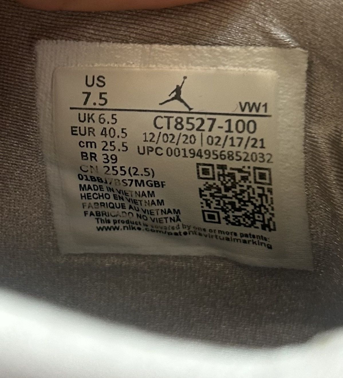 Nike Air Jordan 4 Retro 'White Oreo' Size US 7.5 / IT 37.5 - 5 Thumbnail