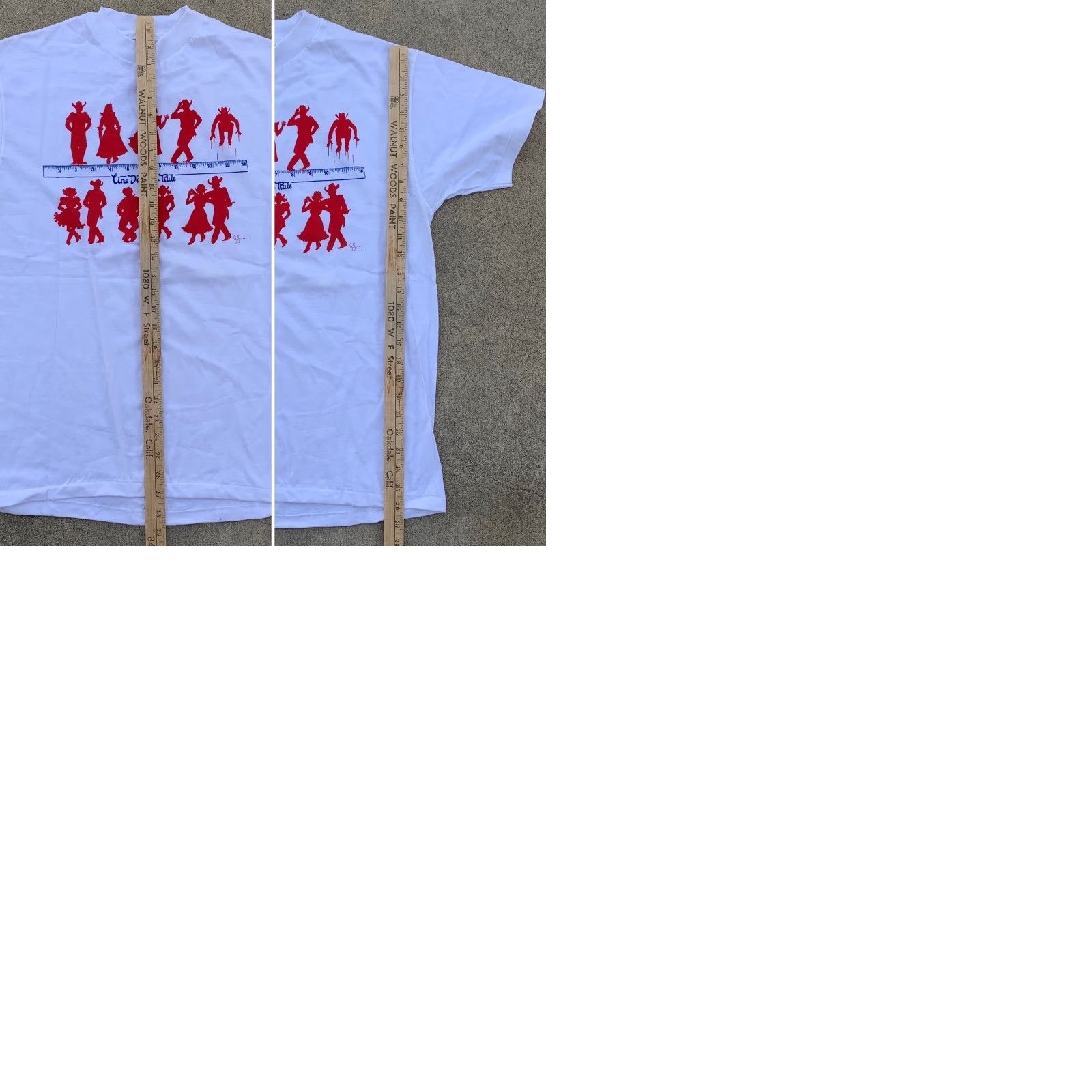 Hanes VINTAGE Hanes Beefy-T Line Dancers Rule Bay Area Line Dance Festival 1992 t-shirt M White 90s Mens Size US M / EU 48-50 / 2 - 9 Thumbnail